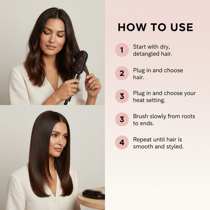 LumiBrush Hair Straightening Comb
